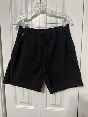 Crazy Shirts Hawaii Shorts Mens Small Black Surfer Elastic Drawstring
